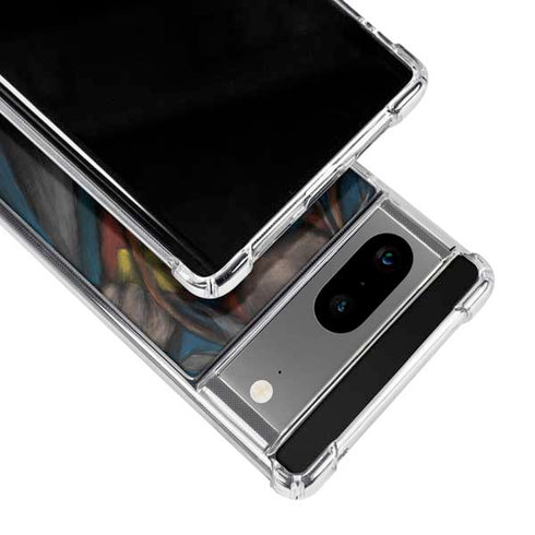 DC Comics Superman Pastel Art Google Pixel 7a Clear Case